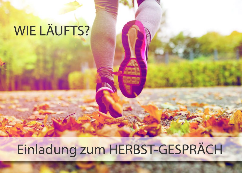 Postkarte Herbstgespräch