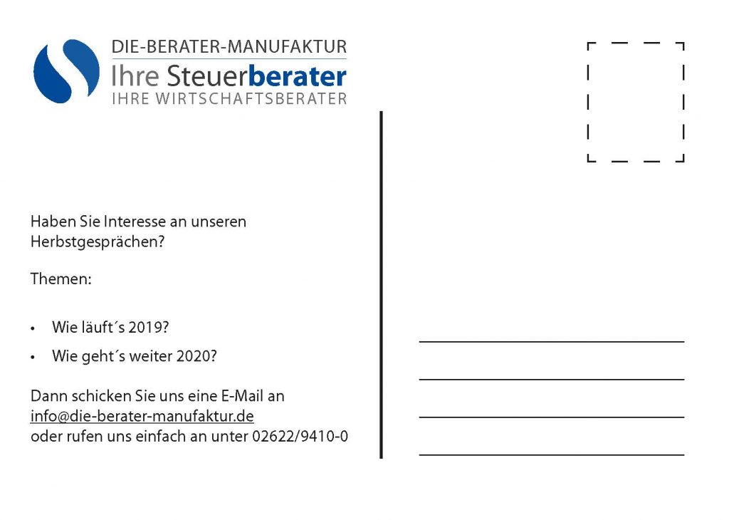 Postkarte Rückseite