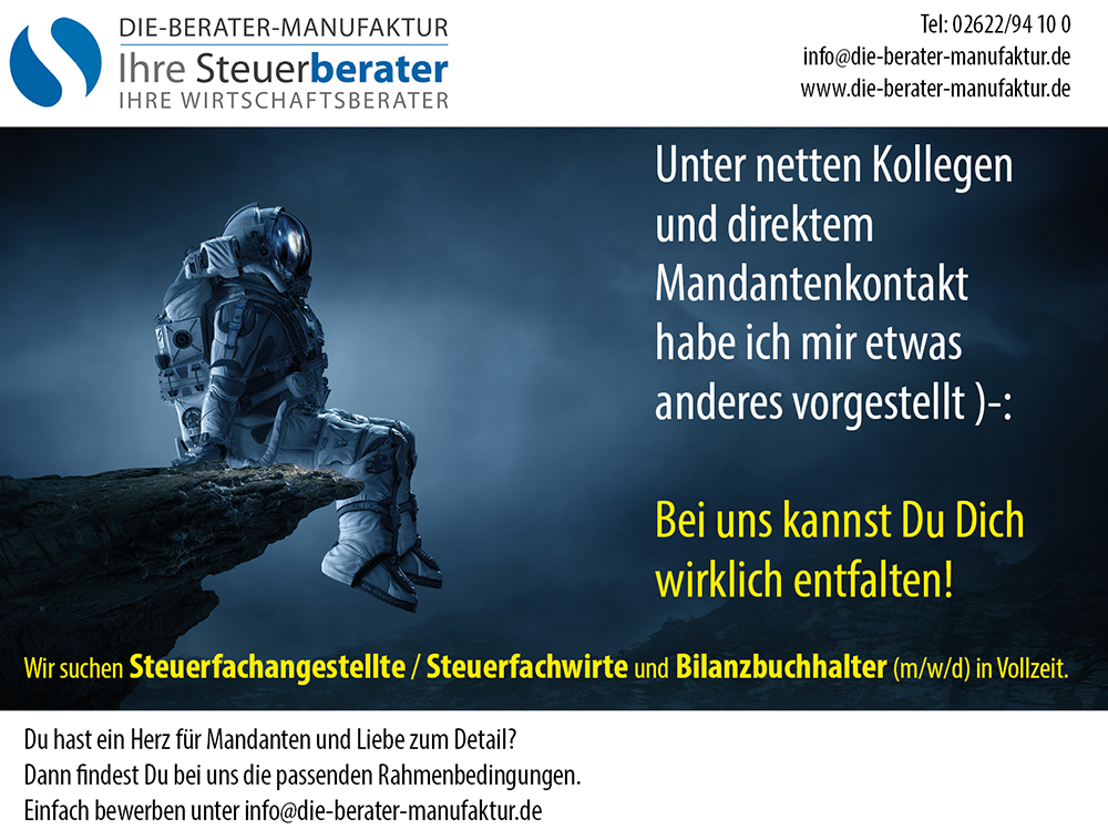 Stellenanzeige Astronaut