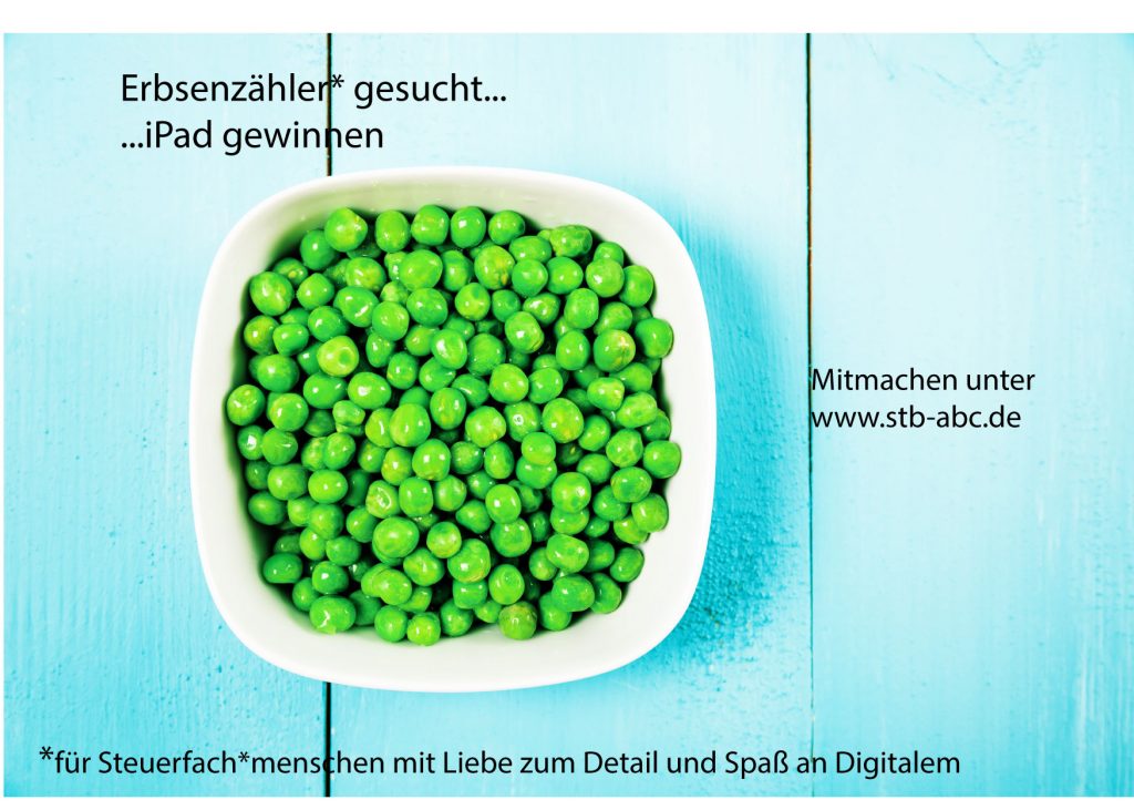Stellenanzeige Erbsenzähler